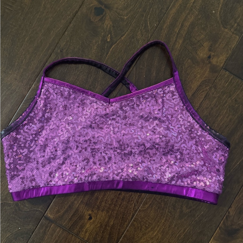 Purple Sequin Women's Bralette